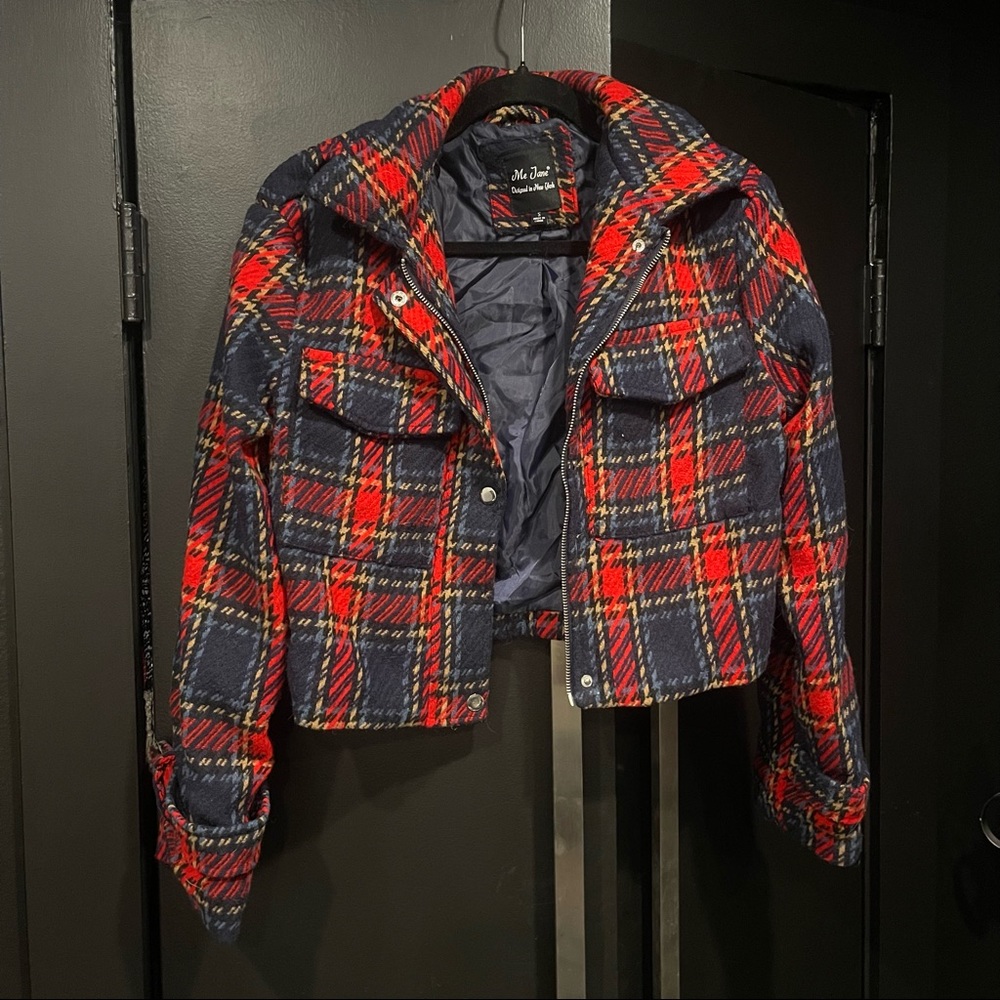 Plaid Crop Jacket!